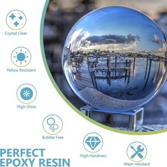 Epoxy Resin-1 Gallon, Crystal Clear Epoxy Resin Kit, No Yellowing No Bubble Art