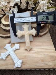 Gemstone Cross handmade silicone mold for crafts