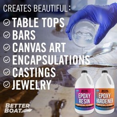 Water Resistant 1 Gallon Epoxy Resin Kit – Ideal for DIY Tumblers & Jewelry