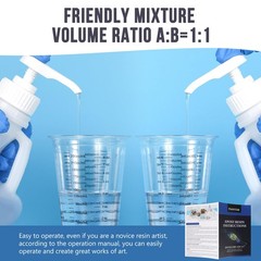 Crystal Clear Epoxy Resin 1 Gallon | Self-Leveling High-Gloss Casting 11