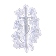 Epoxy Resin Mold Rose Vine Swords Molds Versatile Silicone Home Ornament for …