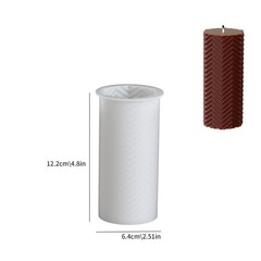 2 Pack Stripe Cylinder Pillar Spiral Candle Resin Mold – Resin Casting Silico…