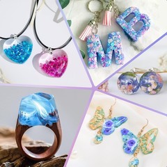 300g UV Resin Kit Super Clear Hard Fast Cure Low Odor Jewelry DIY Crafts