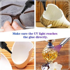 UV Resin Glue Kit with Light 60g for Bonding & Curing