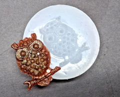 Handmade owl diamond pendant A mold-MOLD ONLY-