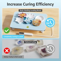 Resin Heating Mat & Leveling Table, 2-in-1 Resin Tools for Epoxy Resin, Resin…