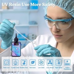 LET’S RESIN UV Resin, 300g Low Viscosity Crystal Clear Thin UV Resin Kit, Quick-