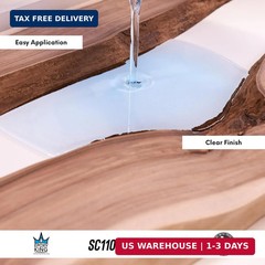 Epoxy Resin Kit with Hardener – Crystal Clear, Self-Leveling, UV-Resistant, Non-