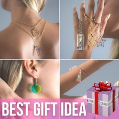 Vibrant UV Resin Jewelry Making Kit with Lamp & Accessories – Ideal Holiday Gift
