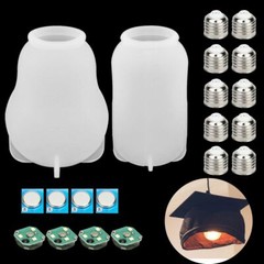Silicone Resin DIY LED Light Bulb Molds Chip Base Cover Epoxy Making Tool Mould