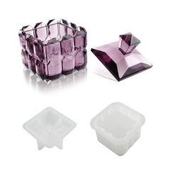 DIY Silicone Resin Molds Epoxy Casting Art Ashtray Storage Box Mould Making Gift