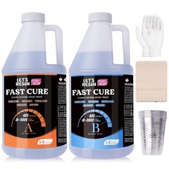EPOXY RESIN Fast Cure Resin Epoxy for Jewelry,1 Gallon Quick Dry Resin4 Hours…