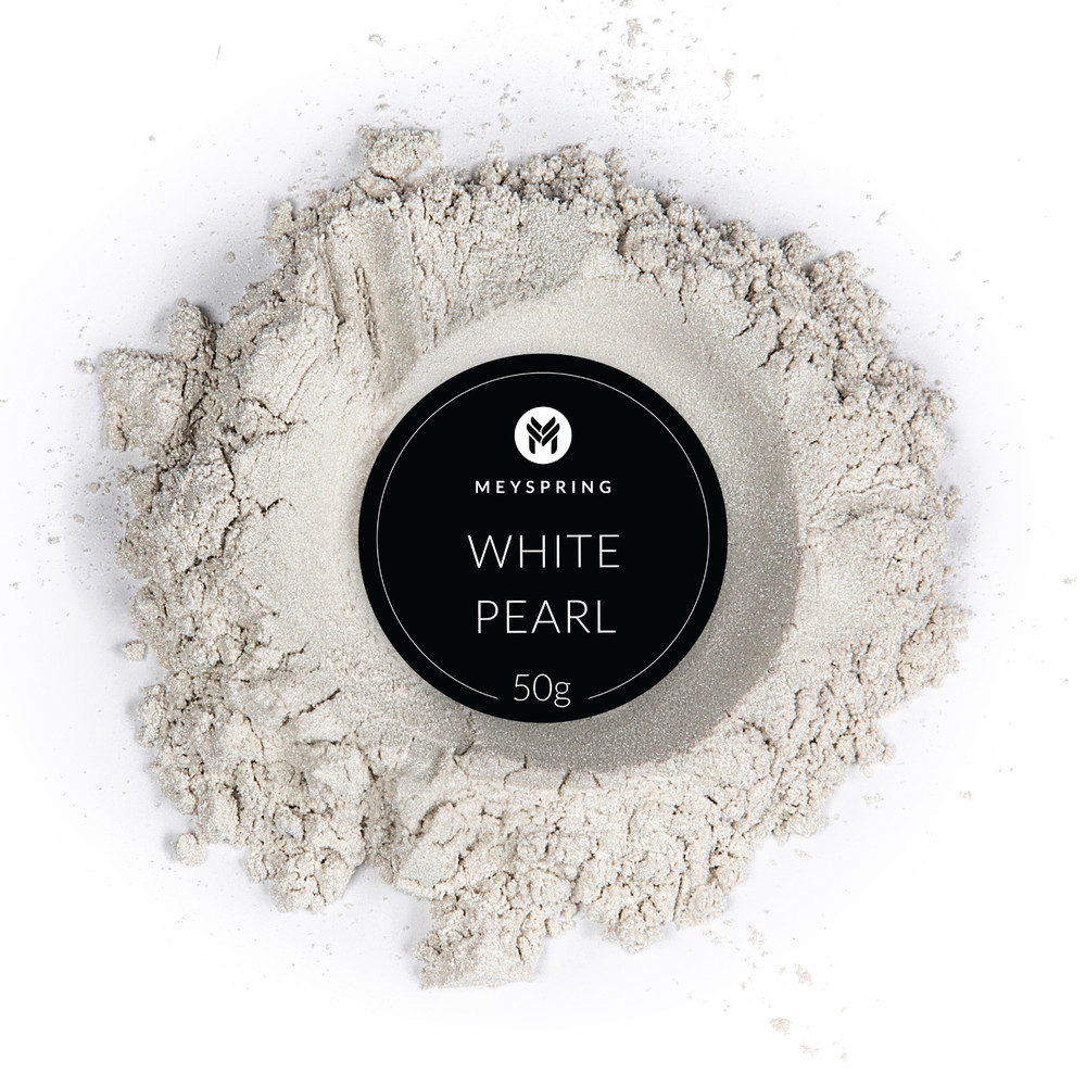 MEYSPRING White Pearl Mica Powder for Epoxy – Two Tone Resin Color Pigment