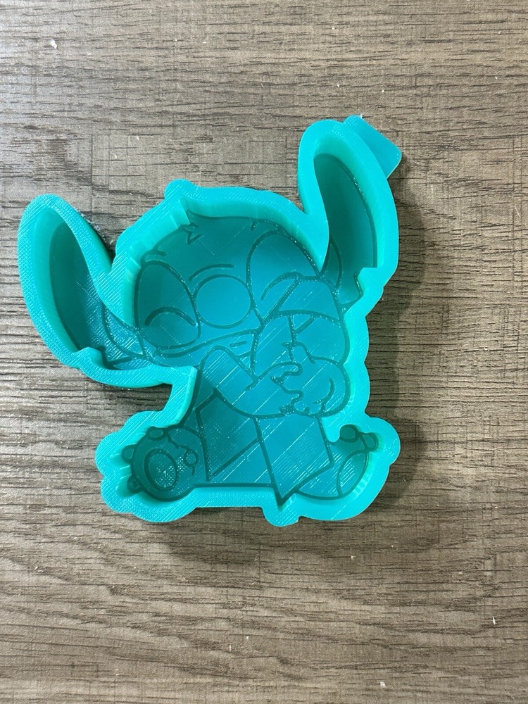 Stitch With Ribbon Silicone Freshie Mold