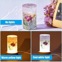 Resin Cylinder Silicone Light Mold Set, Include Cylinder Light Mold and USB