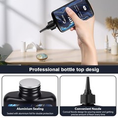 300g UV Resin,Crystal Clear,Hard UV Curing epoxy Resin, Upgraded Formula,odorles