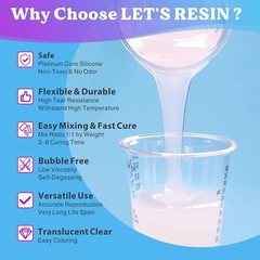 Premium Translucent Mold Making Silicone – Easy Mix, No Bubbles, 4H Cure