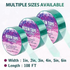 108 Feet Silicone Epoxy Resin Tape – Heat-Resistant Craft Solution