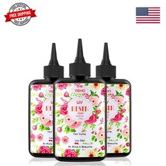 300g UV Resin,Upgraded Hard Type Crystal Clear Epoxy Resin Up Premixed UV Cur…