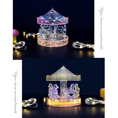 Carousel DIY Silicone Mold Epoxy Resin Casting Mould Ornaments Toys Craft Making