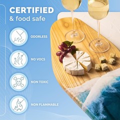 Coasters & Molds Casting Resin Epoxy – 34 Oz – Self Leveling