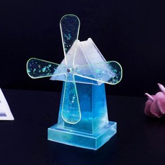 Silicone Mould Resin Rotary Windmill Epoxy Casting Ornament Decor Craft Mold