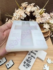 Bible verses LUKE 2:11 MATTHEW 12/21 cross handmade silicone mold for crafts