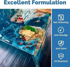 Self-Leveling Epoxy Resin 72oz Kit, Fast Curing and No Bubbles for Art Projects