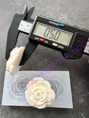 Roses silicone mold for Fondant-Resin-handcrafts-polymer clay- size 1.41″ round
