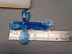 Handmade ribbon cross diamond pendant -mold-MOLD ONLY-