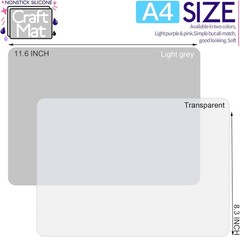 LEOBRO Silicone Mats for Crafts, 2 Pcs 11.69″ x 8.26″ Silicone Mats for Resin,