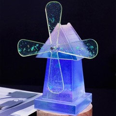 Silicone Mould Resin Rotary Windmill Epoxy Casting Ornament Decor Craft Mold