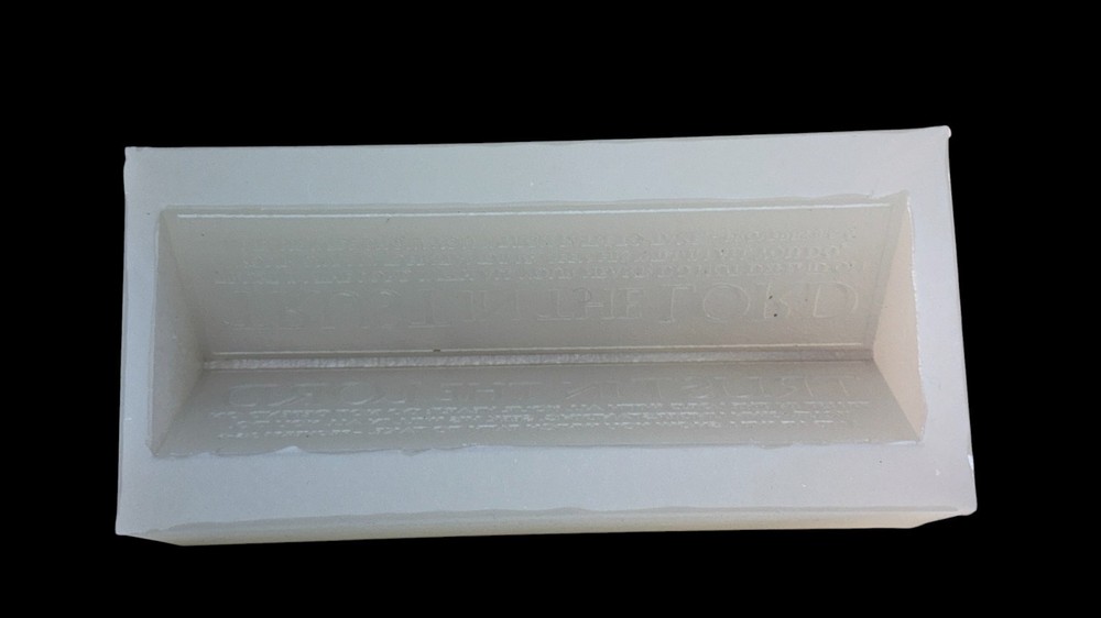 Handmade Trust In The Lord Plaque Mold For Resin