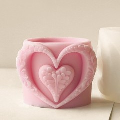 Heart Cup Cylinder Candle & Resin Mold – Resin Casting Silicone Molds for Hom…