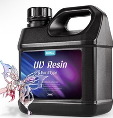 ULLFEU UV Resin 1000g Bulk No Odor Upgrade Clear UV Epoxy Resin Hard Fast Cure