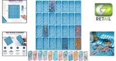 Versatile 28-Cavity Silicone Mold for Jewelry, Candy & More – Classical Blue