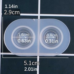 6 Sets Multifunctional Silicone Molds Flexible Doll Eye Molds Resin Durable