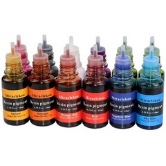 12 Colors Epoxy Resin Color Dye Colorant Liquid Epoxy Resin Pigment,10ml Each…