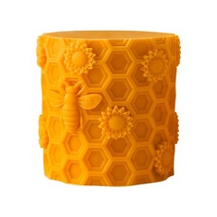 Honeycomb Silicone Cylinder Mold for Resin Casting & Candle Making