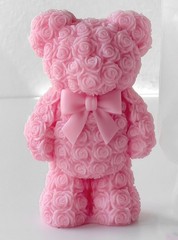 Rose Bear Heart Cylinder Candle & Resin Mold – Resin Casting Silicone Molds f…