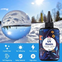 UV Resin 300g – Upgraded UV Resin Kit Hard Type Crystal Clear Ultraviolet Curing