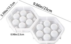 2 PCS Dice Storage Box Resin Mold Resin Molds Silicone Dice Box Molds with Lid R