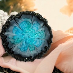 Lg 5 oz Volume Silicone Crystal Edged Tapered Coaster Mold