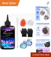 Self-Leveling UV Resin 100g Kit – Fast Curing Low Odor for Exquisite Crafts
