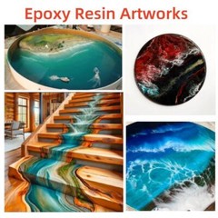 Crystal Clear Tumbler Epoxy Resin 4L Kit – Fast Cure 1:1 By Volume