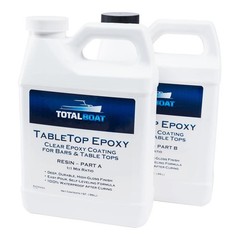 TotalBoat Table Top Epoxy Resin Kit – 2 Quart Crystal Clear Epoxy with High