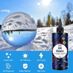 300g UV Resin Kit – Crystal Clear Hard Type Epoxy for Jewelry Crafting & DIY