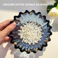 Resin Molds for Bowl, 5.24 x 1.65 inches Flower Tray Silicone Molds for Resin…
