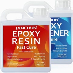 72oz Crystal Clear Epoxy Resin – Anti-Yellowing, Easy Mix for DIY Art Projects