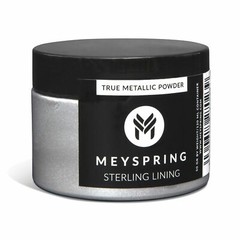 MEYSPRING Sterling Lining True Metallic Pigment Powder for Epoxy Resin – 50g Jar